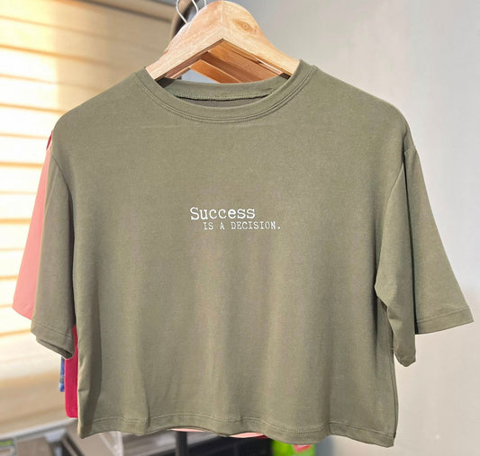 Crop Top Statement Shirt