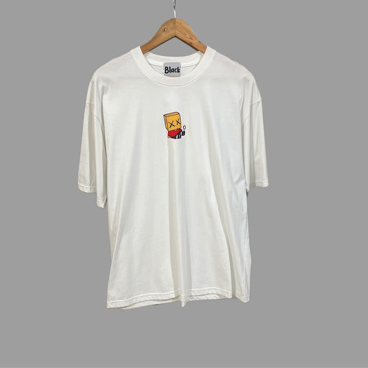 Minimalist Cartoon Box Head Tee