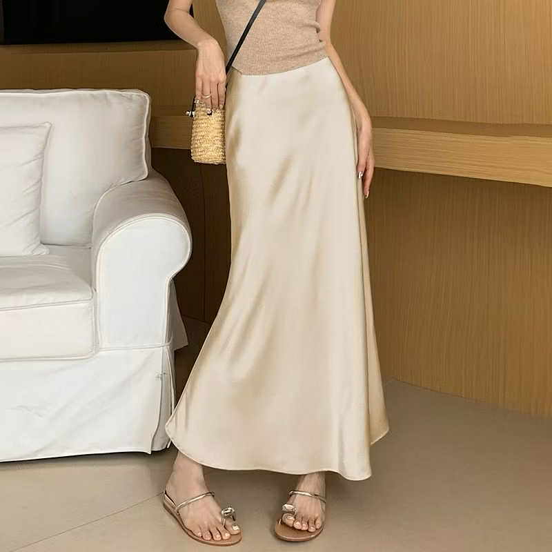 Satin Maxi Skirt