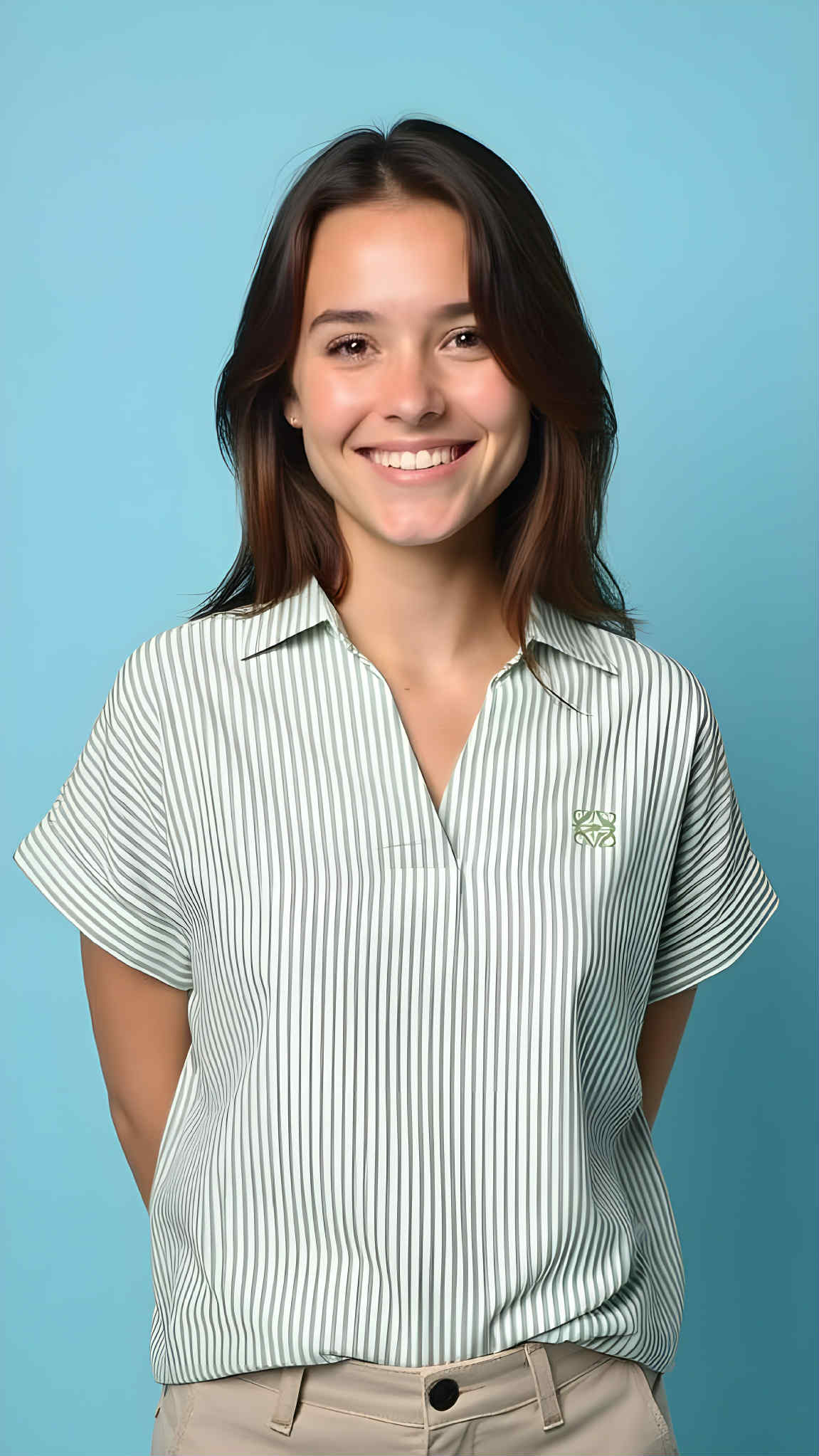Striped Collared Blouse