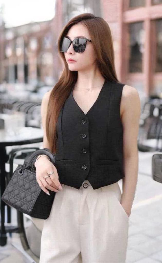 Plain Sleeveless Vest Tank Top