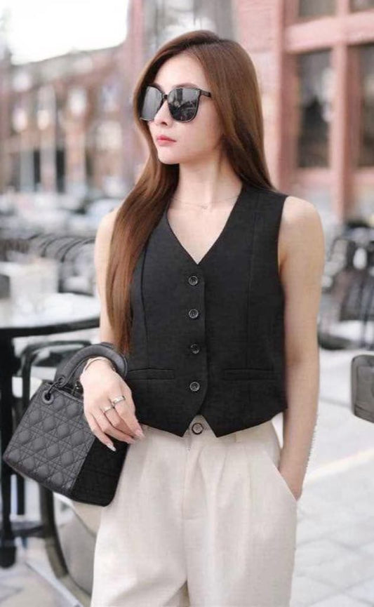 Plain Sleeveless Vest Tank Top