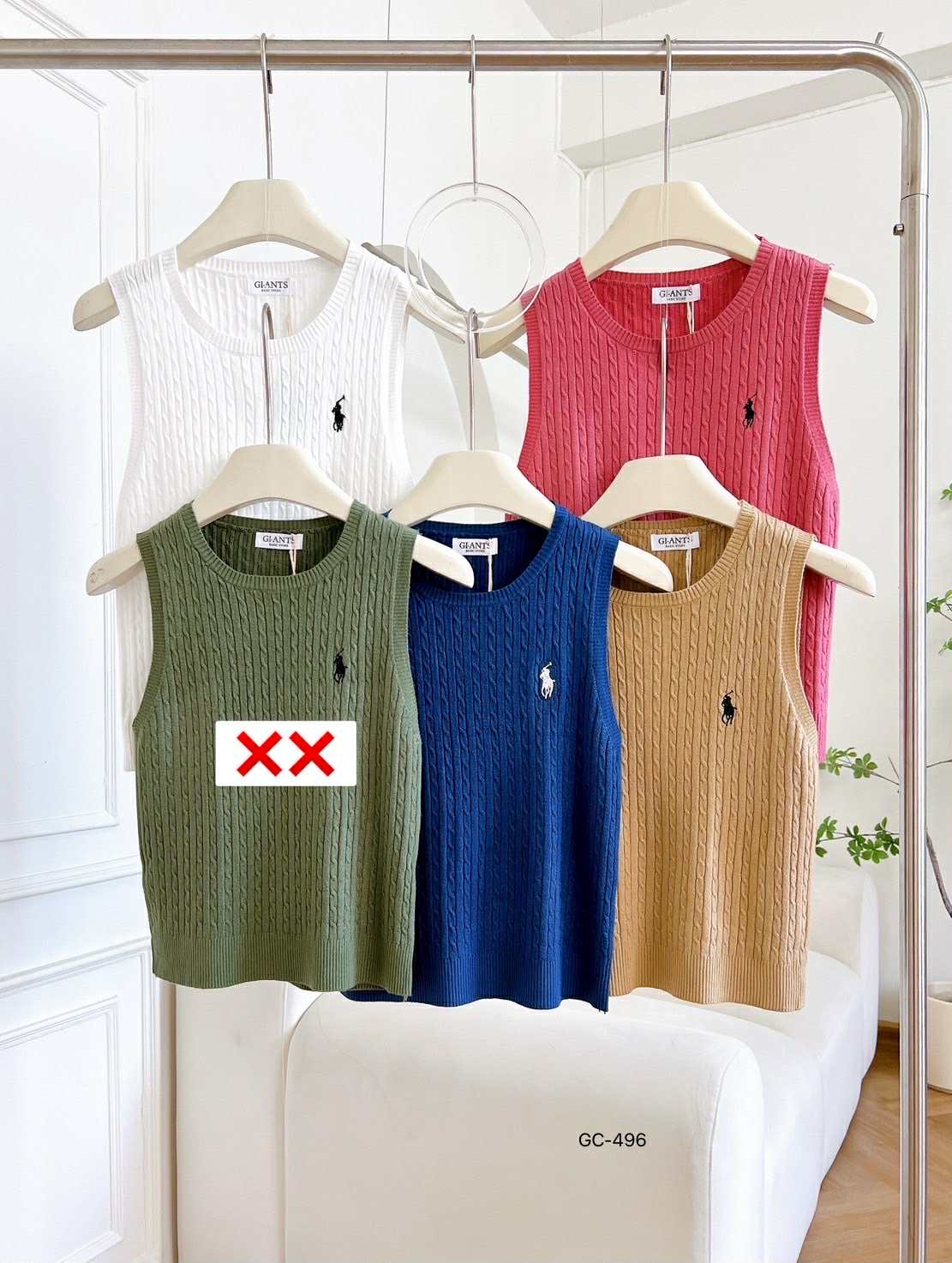 Knitted Sleeveless Top by Giants