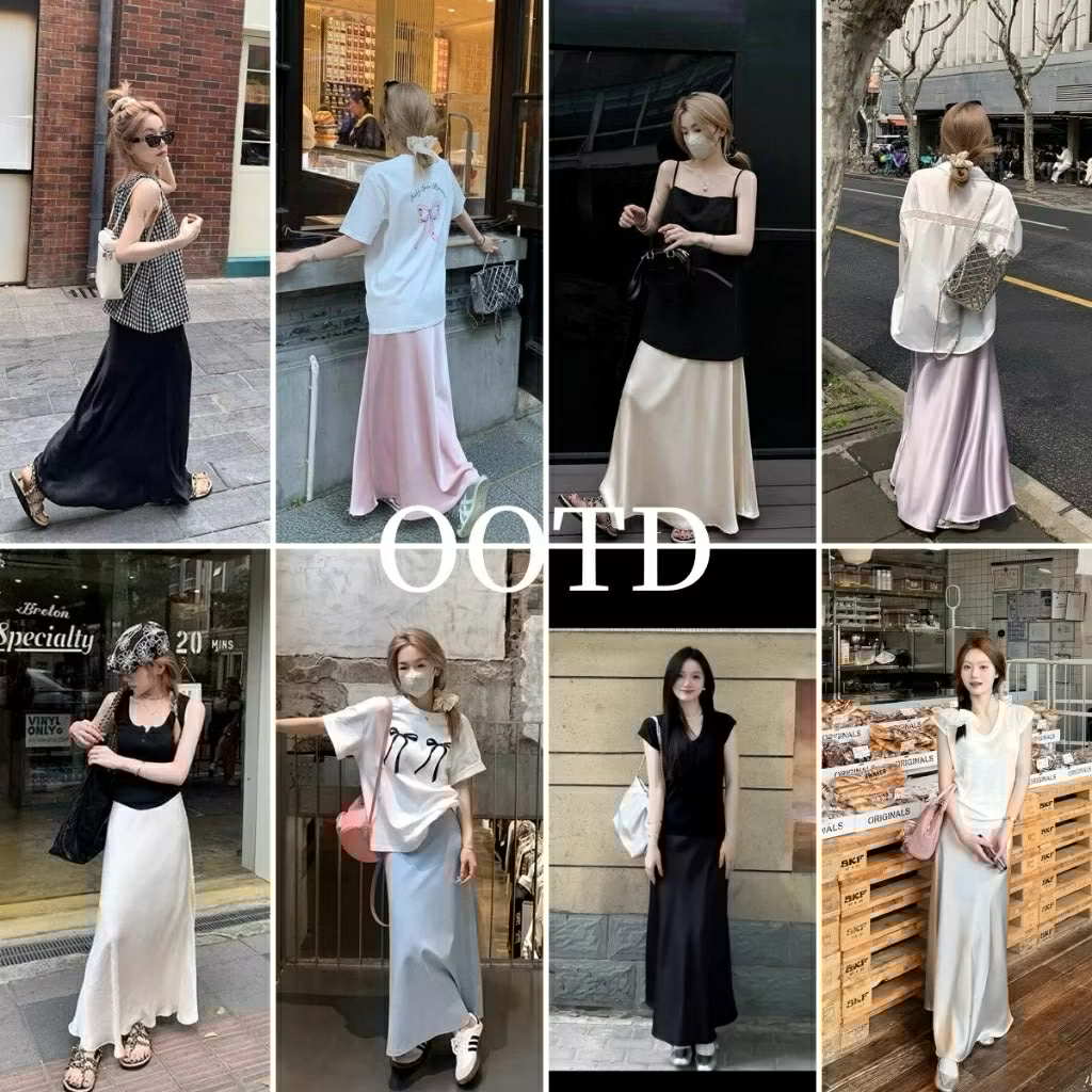 Satin Maxi Skirt
